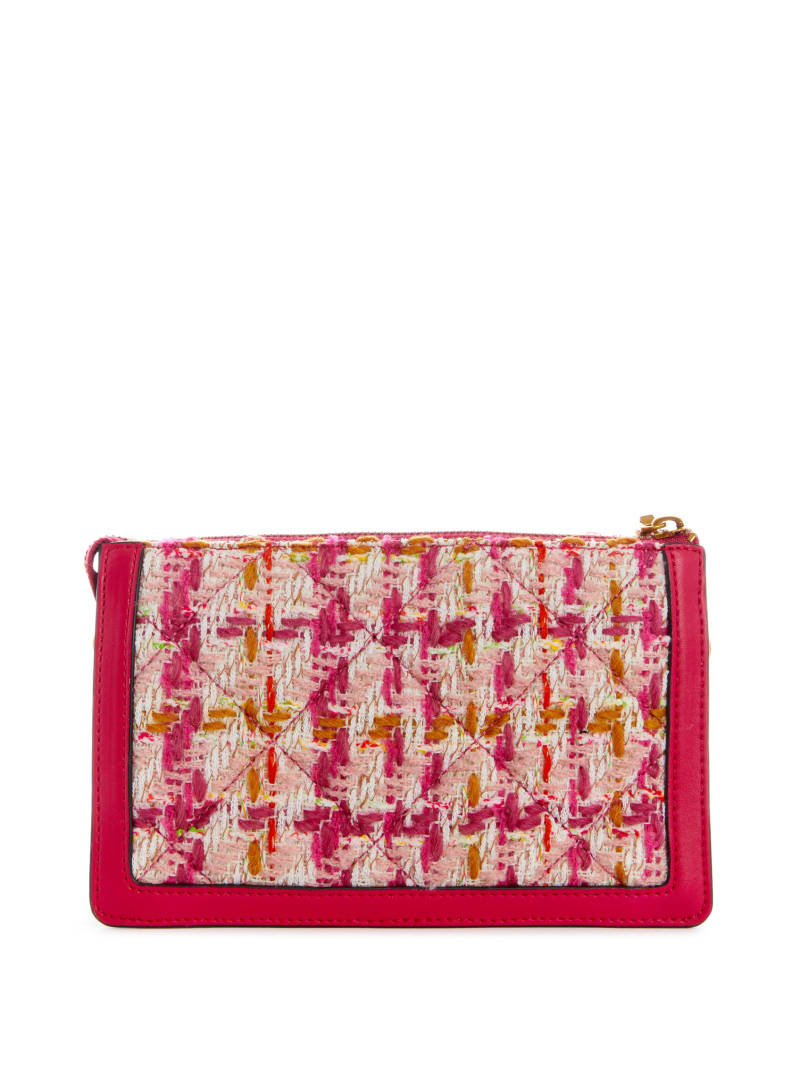 Guess Abey Tweed Mini Tassen Dames Roze | 3017-SGZUH