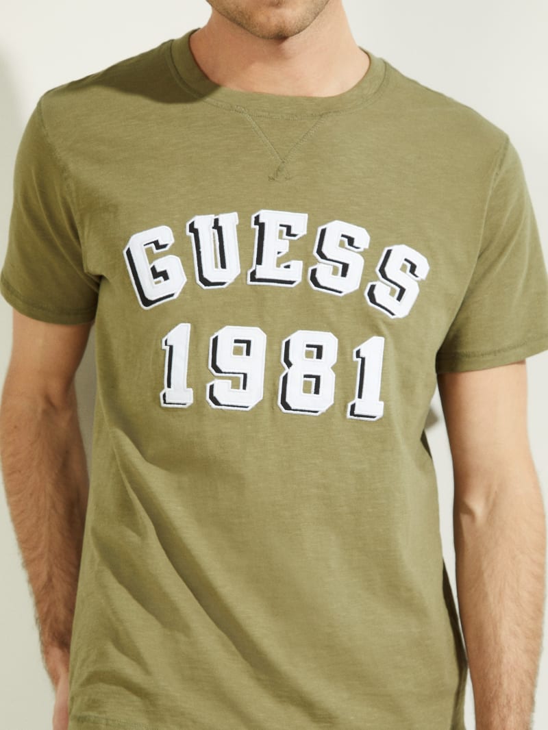 Guess Academy Tee T-shirts Heren Groen | 9032-FSREV