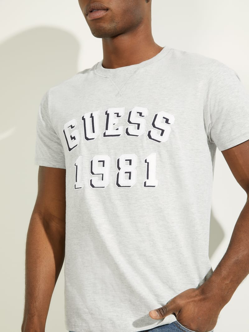 Guess Academy Tee T-shirts Heren Lichtgrijs | 6543-TNSWO