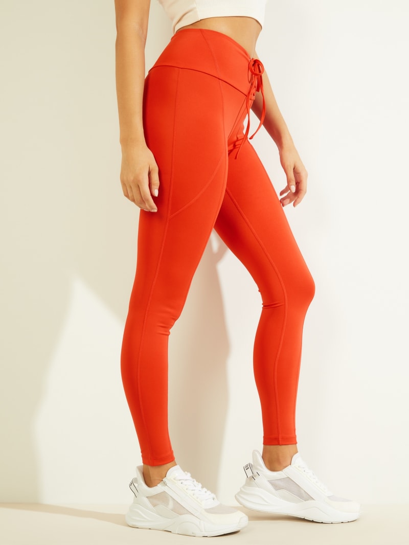 Guess Agatha Leggings Broek Dames Rood | 2736-KTNRE