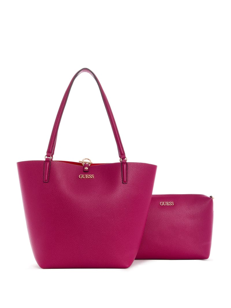 Guess Alby Toggle Tote Tassen Dames Fuchsie | 0467-FQULT