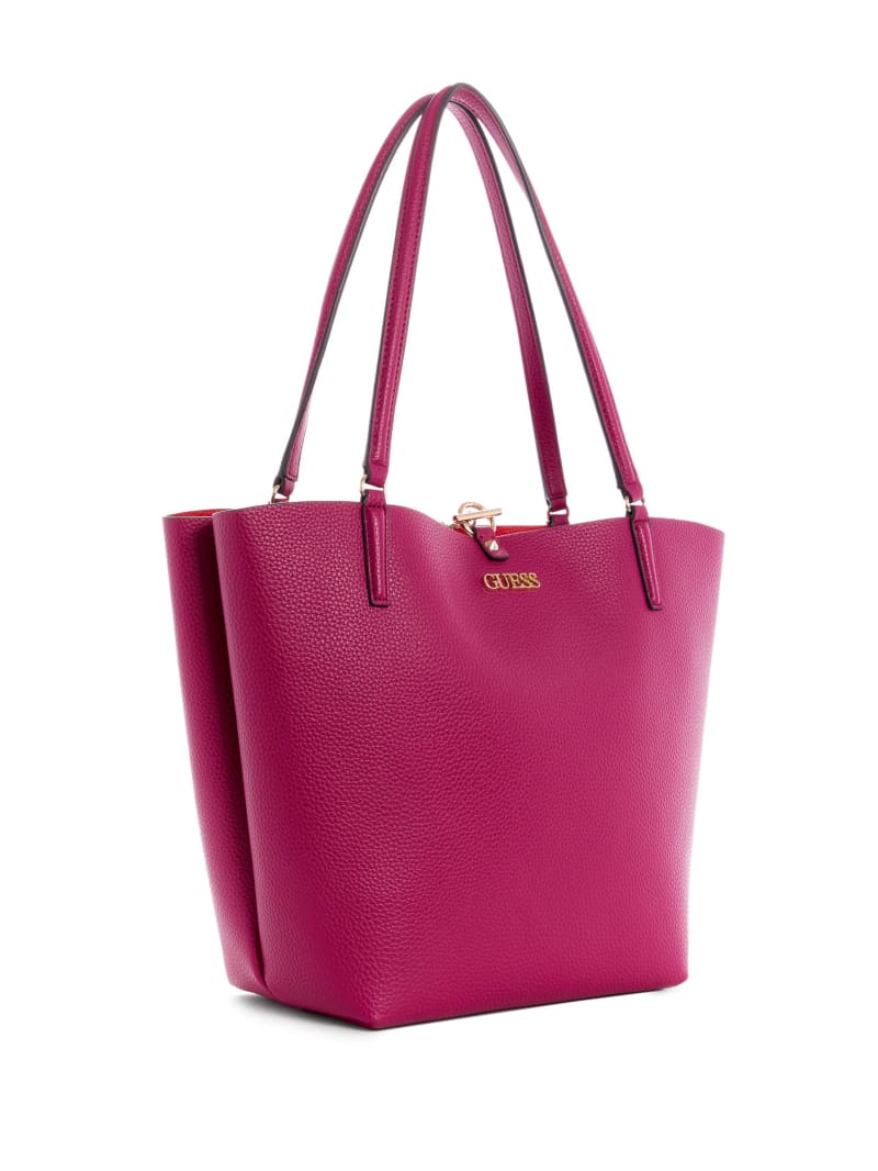 Guess Alby Toggle Tote Tassen Dames Fuchsie | 0467-FQULT