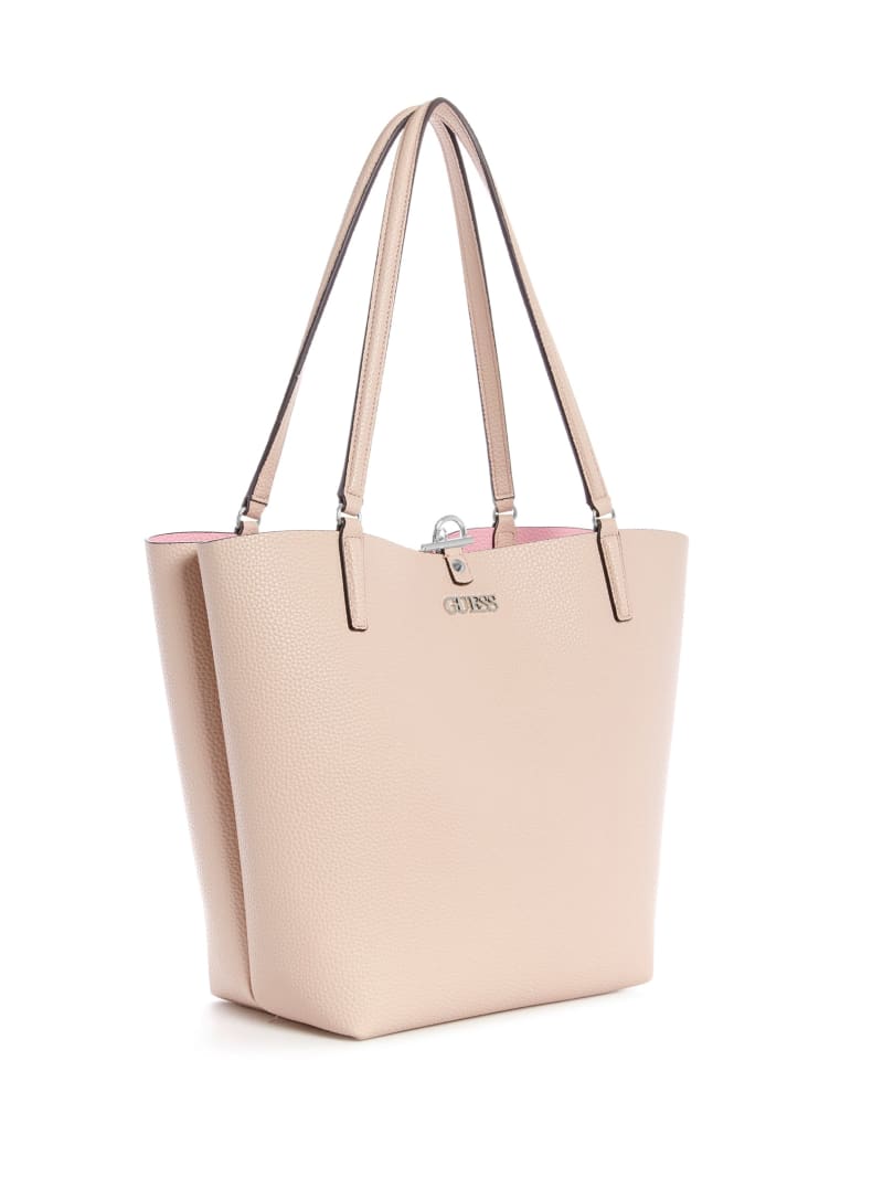 Guess Alby Toggle Tote Tassen Dames Roze | 1608-PVXJC