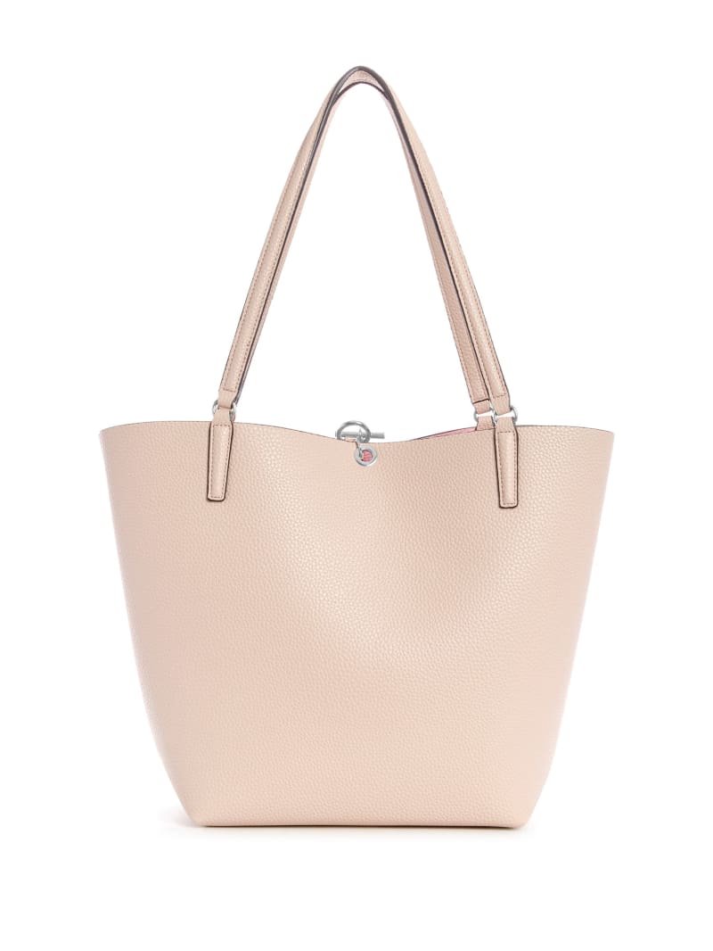 Guess Alby Toggle Tote Tassen Dames Roze | 1608-PVXJC