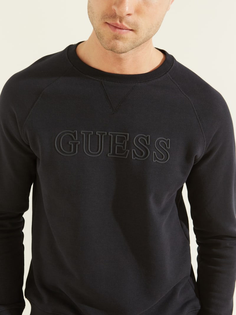 Guess Aldwin Sweatshirts Heren Diepblauw | 2354-TKZJQ