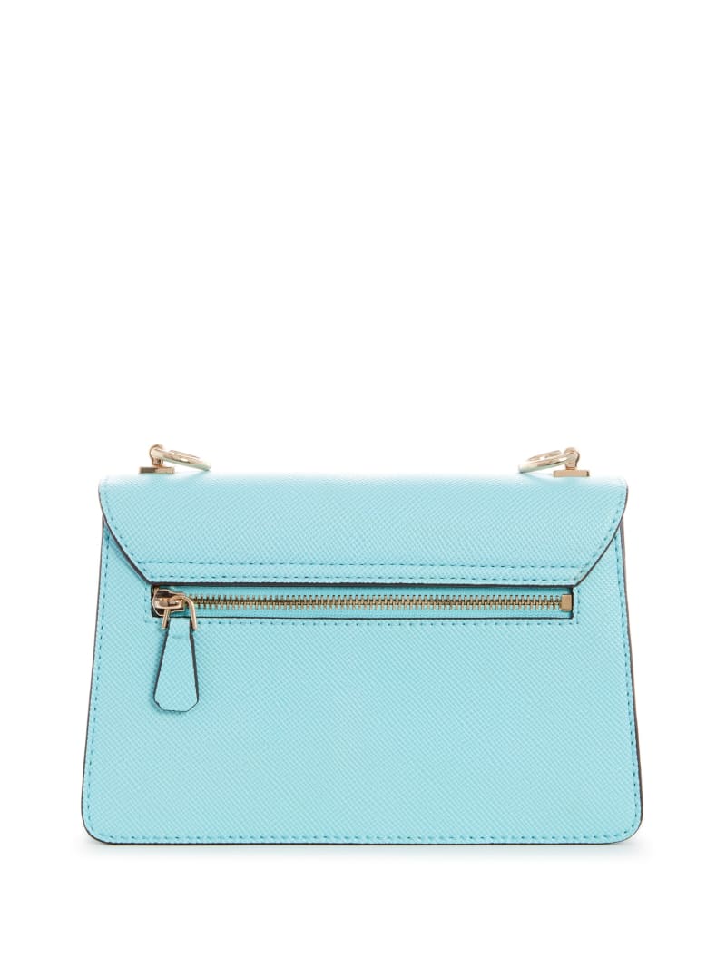 Guess Alexie Flap Crossbodytassen Dames Turquoise | 0654-HSZDF