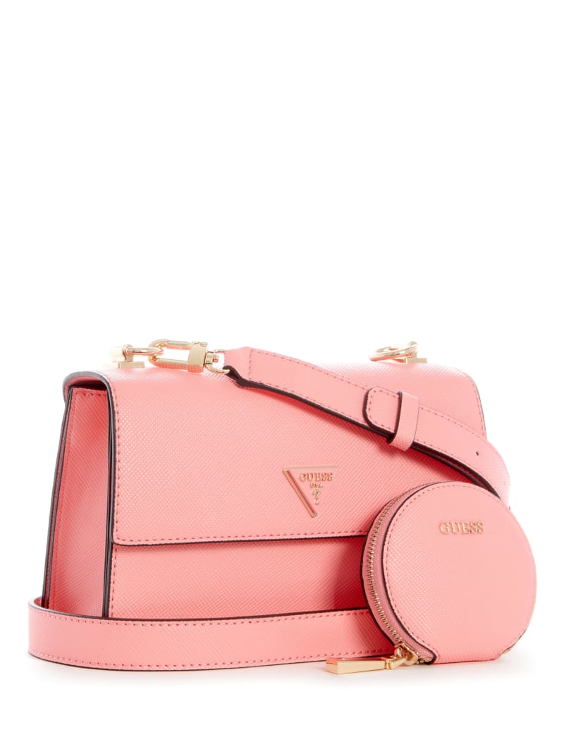 Guess Alexie Flap Crossbodytassen Dames Roze | 7452-LQARK