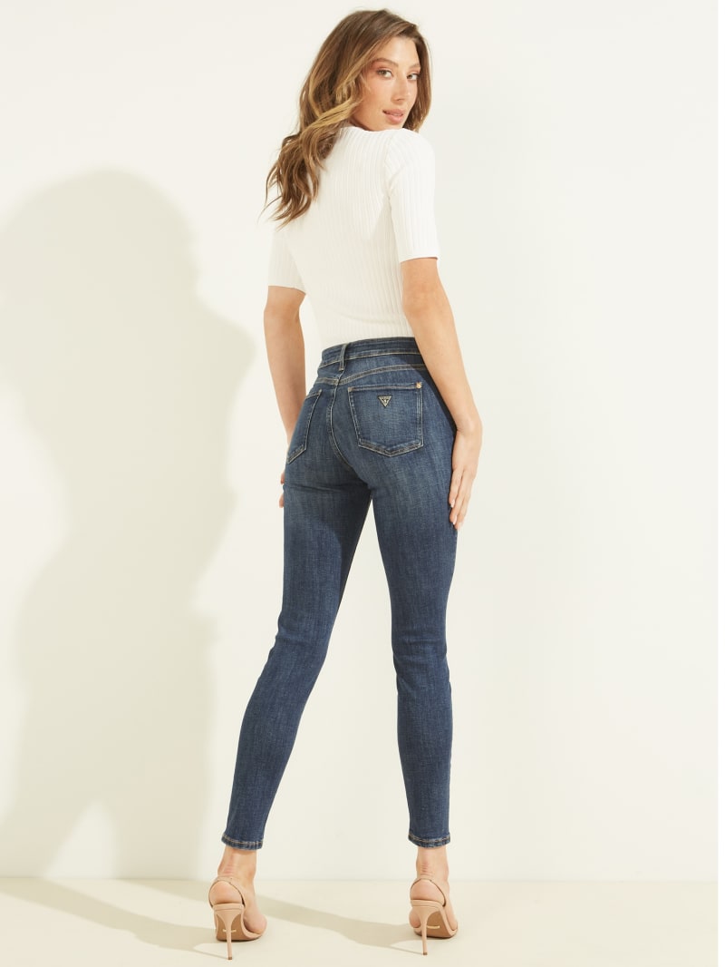 Guess Alpha High-Rise Skinny Broek Dames Blauw | 1320-IDJWV