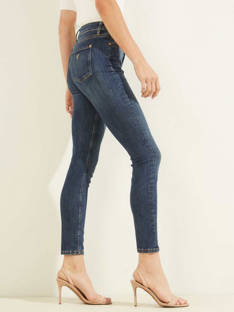 Guess Alpha High-Rise Skinny Broek Dames Blauw | 1320-IDJWV