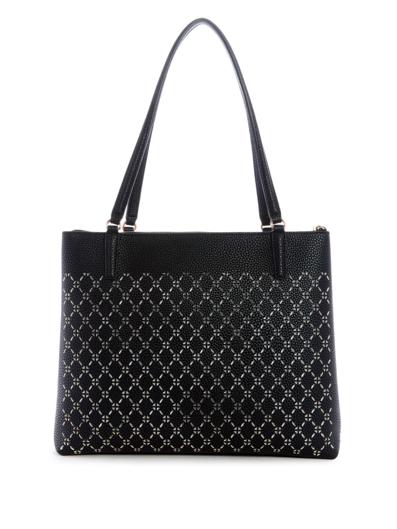 Guess Amara Society Tote Tassen Dames Zwart | 7540-GEWCD