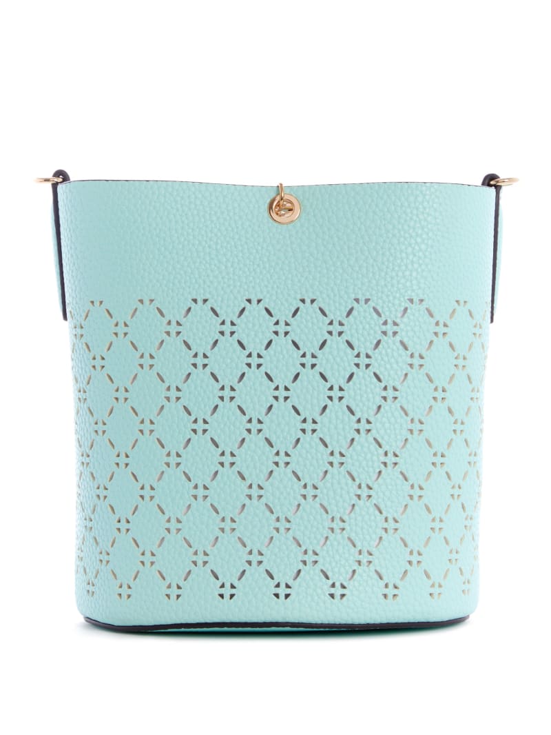 Guess Amara Tote Tassen Dames Turquoise | 8370-BDFTV