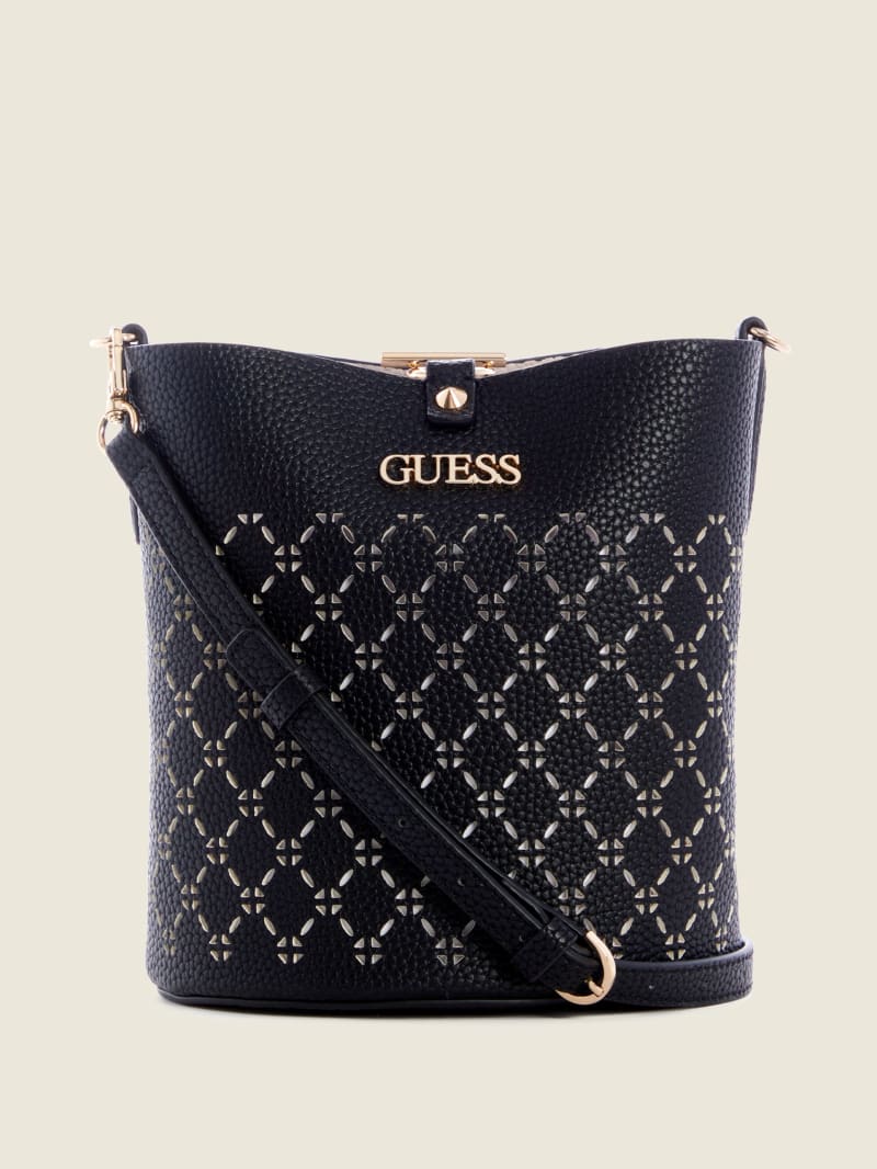 Guess Amara Tote Tassen Dames Zwart | 3582-GSALR