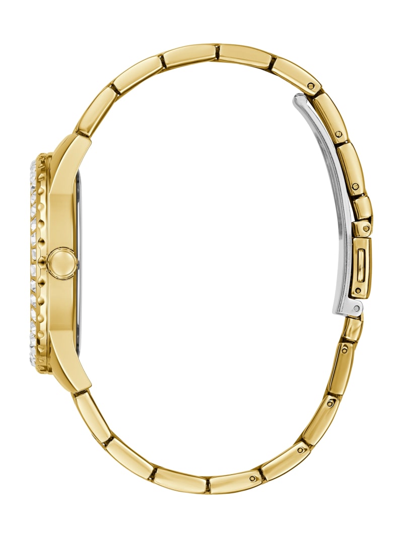 Guess And Gold-Tone Analog Horloge Dames Goud | 3526-WMQJR