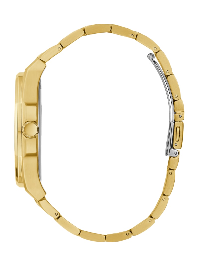 Guess And Gold-Tone Analog Horloge Heren Goud | 7614-HWRKG