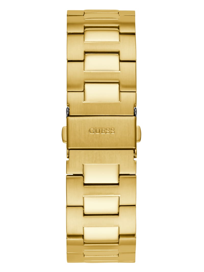 Guess And Gold-Tone Analog Horloge Heren Goud | 7614-HWRKG