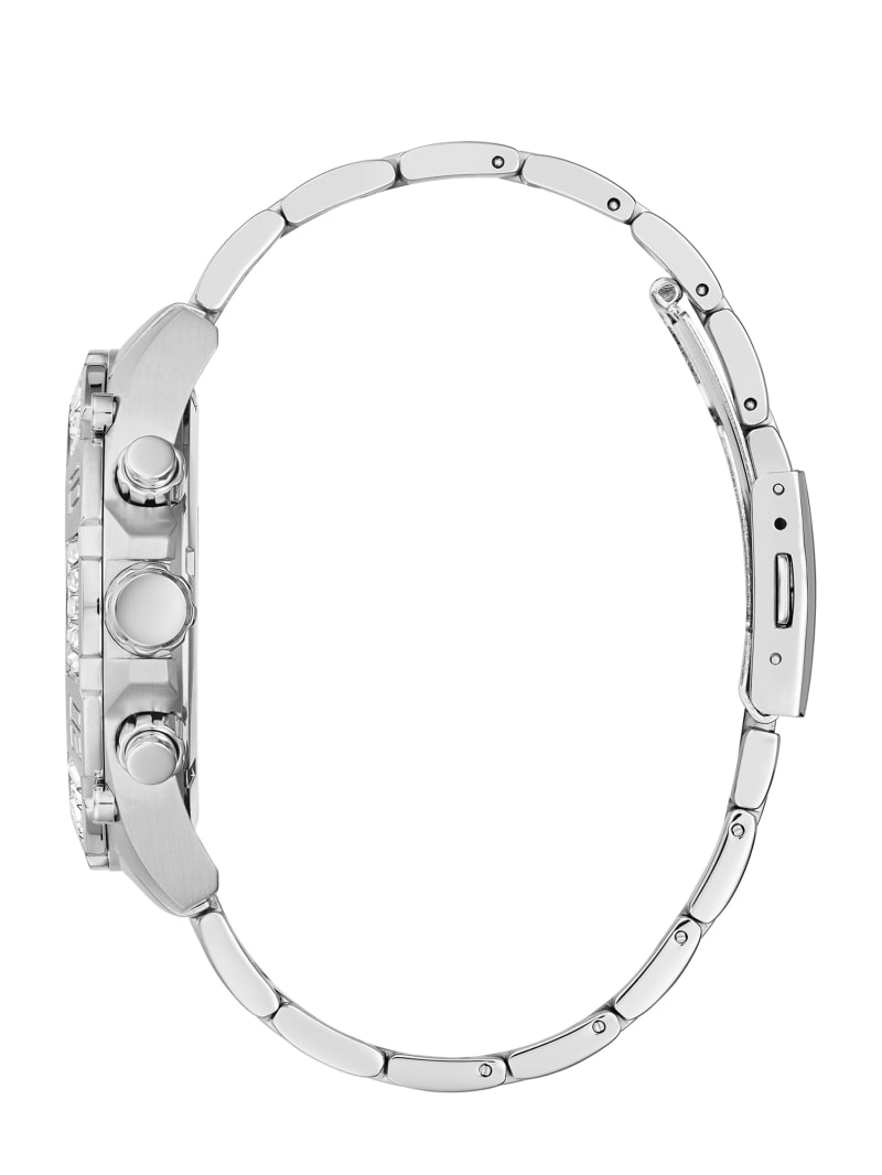 Guess And Silver-Tone Multifunctioneel Horloge Heren Zilver | 3582-YAXFN