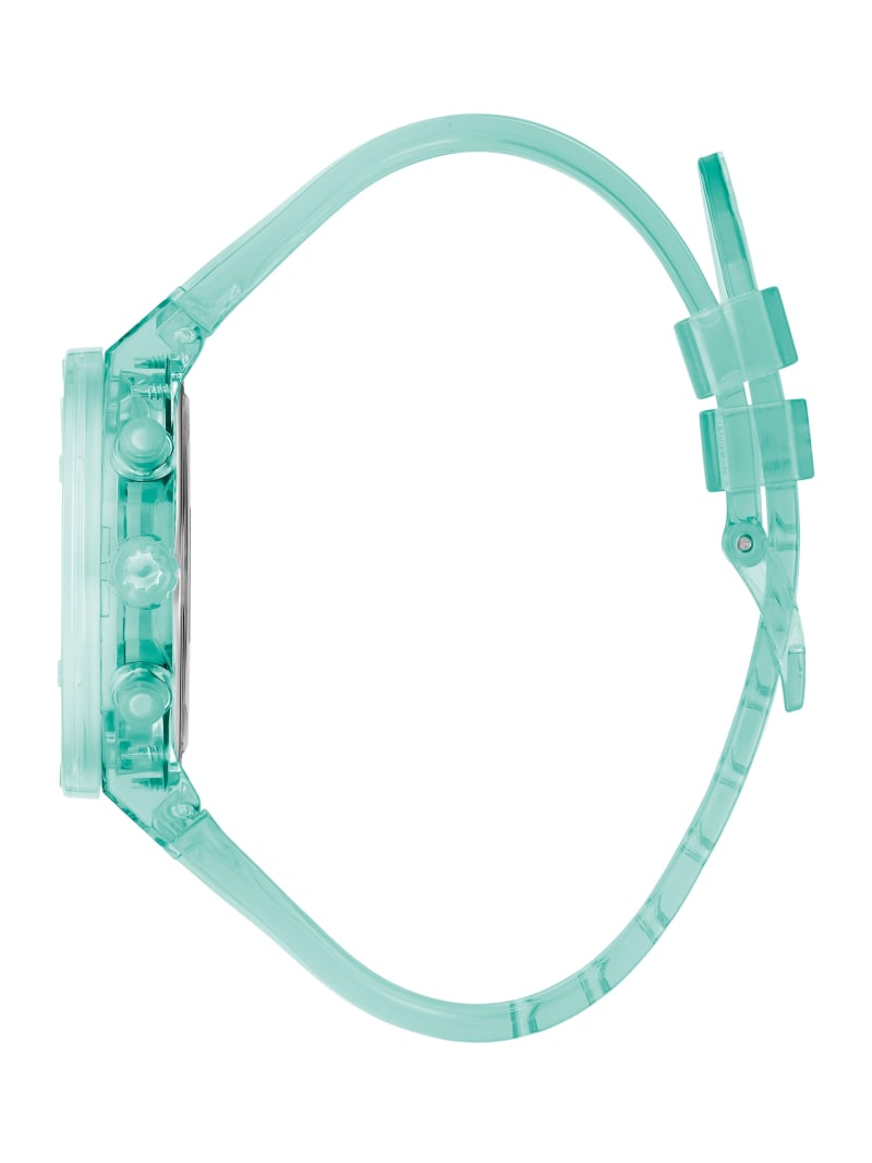 Guess Aqua Transparent Multifunctioneel Horloge Dames Turquoise | 0571-YEKQP