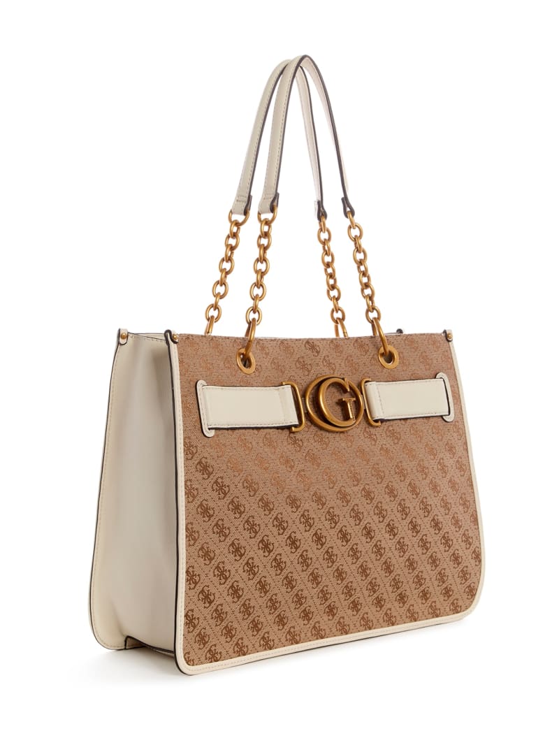 Guess Aviana Tote Tassen Dames Bruin | 9312-YAJZQ