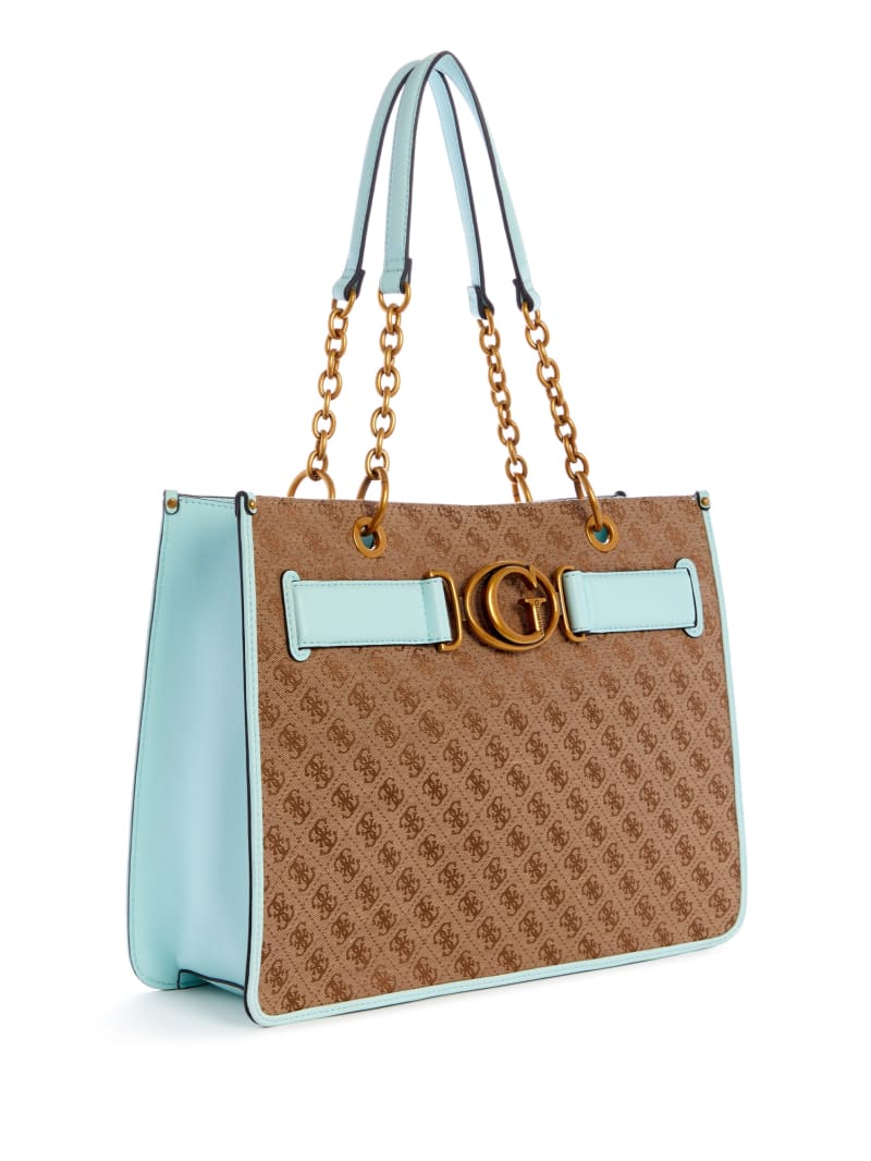 Guess Aviana Tote Tassen Dames Bruin | 9567-TCIJQ