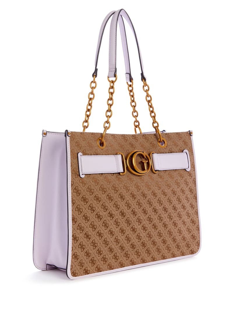 Guess Aviana Tote Tassen Dames Paars | 8263-OMTSQ