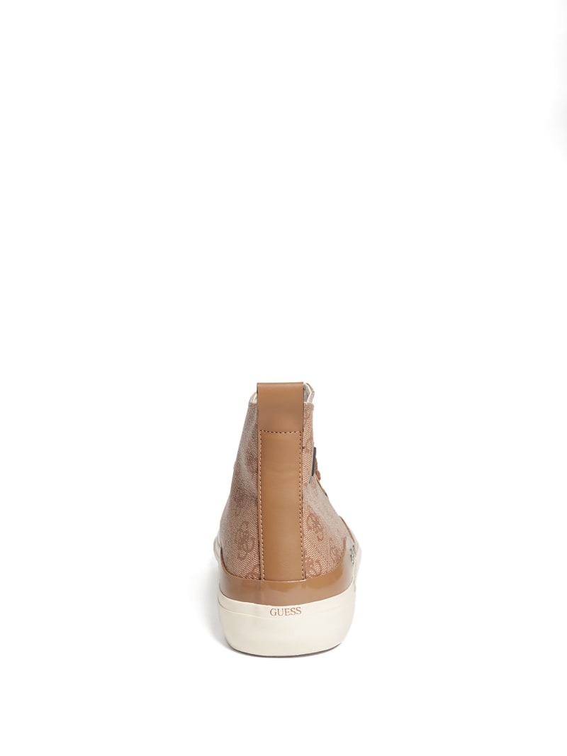 Guess Aviano High-Top Logo Sneakers Heren Bruin | 8902-KPAZF