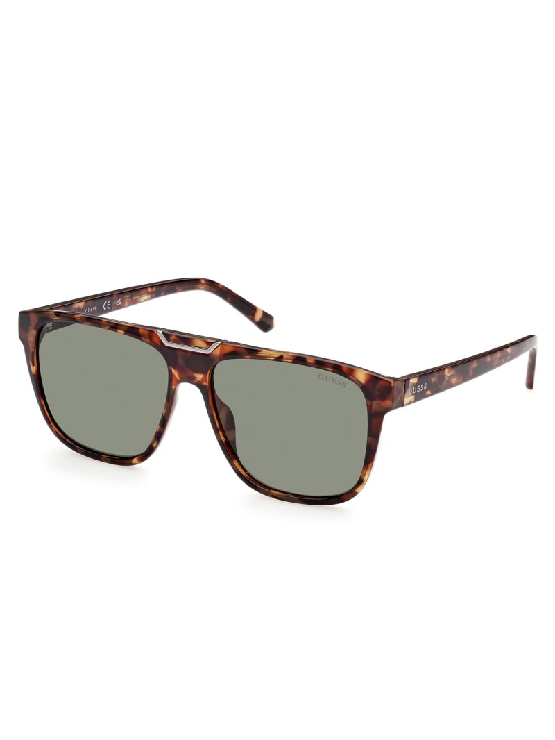 Guess Aviator Zonnebril Heren Groen | 4186-DRYEU