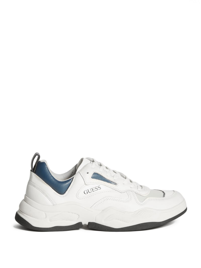 Guess Bassano Dad Sneakers Heren Wit | 9843-XUGLB