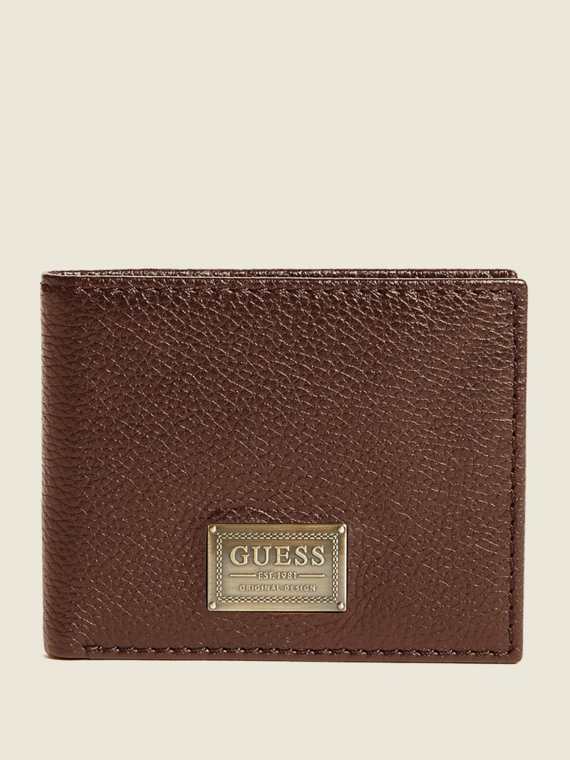 Guess Bishop Bifold Tassen Heren Bruin | 1267-GQDZS