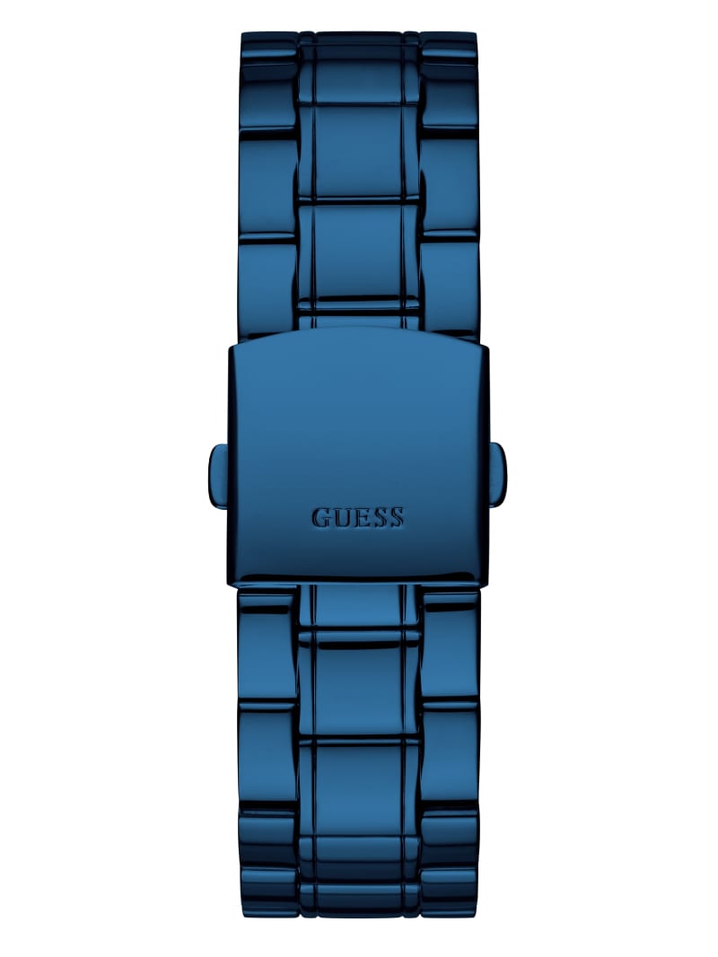 Guess Blue Diamond Analog Horloge Dames Blauw | 0153-OZJPI