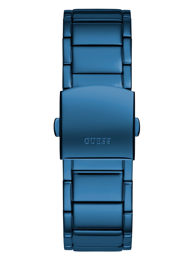 Guess Blue and Diamond Analog Horloge Heren Blauw | 1257-CJBTY