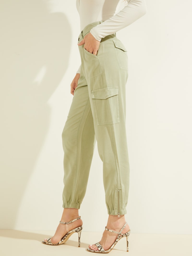 Guess Bowie Chino Cargos Broek Dames Lichtgroen | 5261-TNJIY