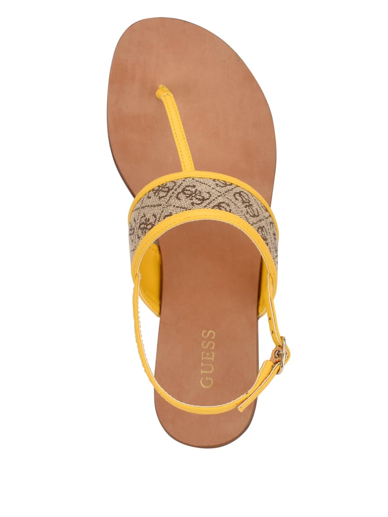 Guess Cadyna Logo Bandjes Sandalen Dames Lichtbeige | 0328-JTISU