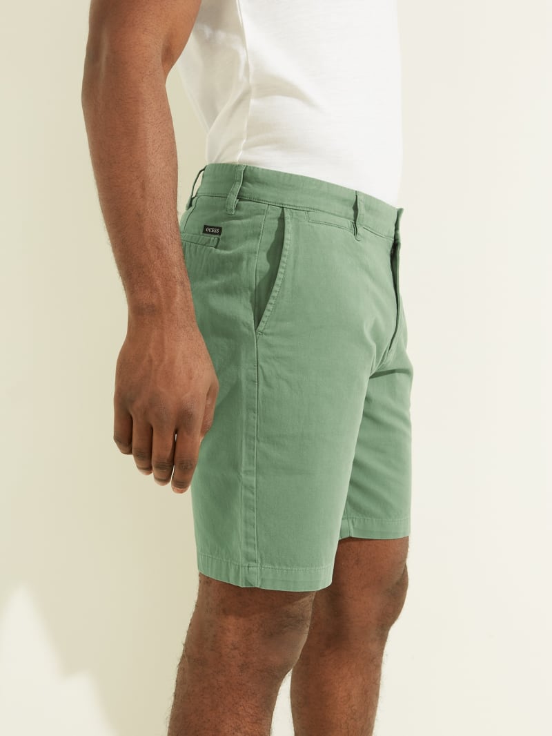 Guess Canon Twill Chinos Broek Heren Groen | 1952-SVGNT