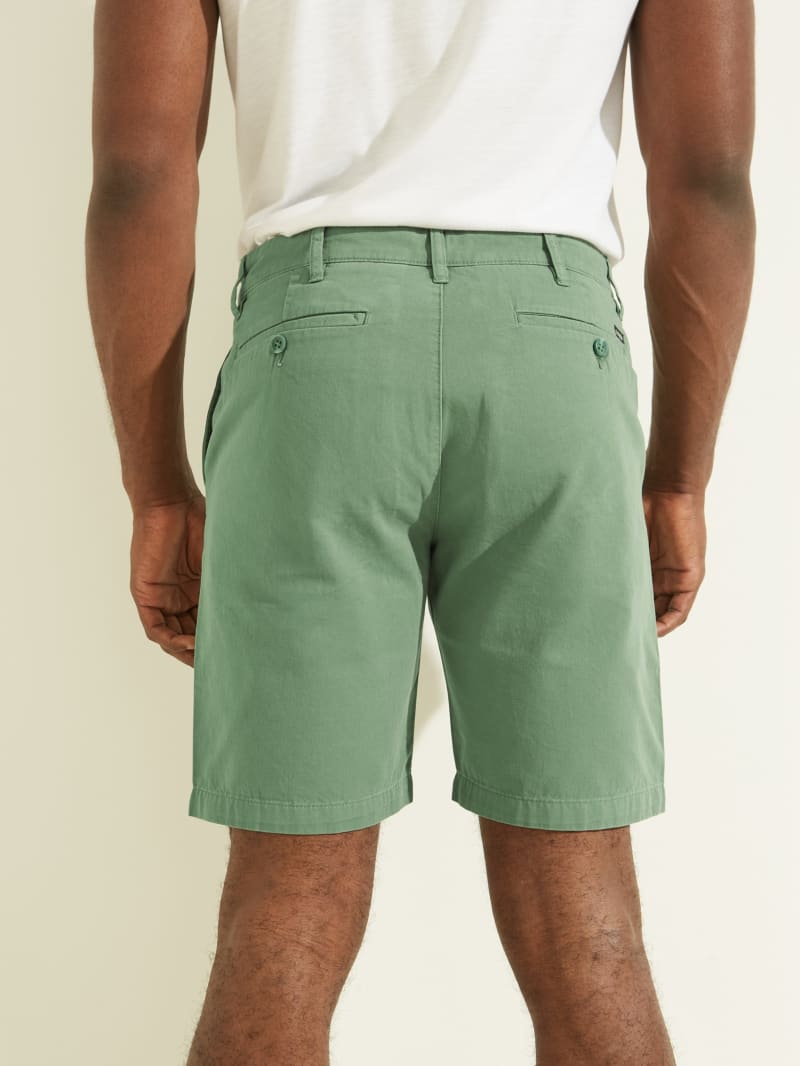 Guess Canon Twill Chinos Broek Heren Groen | 1952-SVGNT