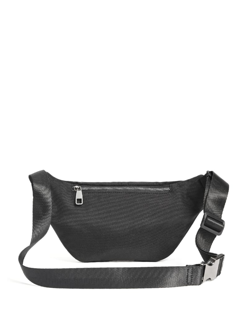 Guess Canvas Fanny Pack Tassen Heren Zwart | 4580-DKINX