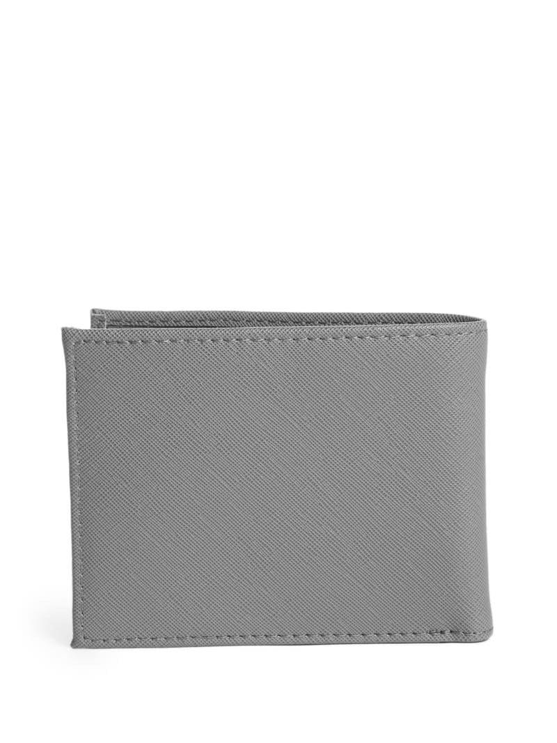 Guess Certosa Leren Billfold Tassen Heren Grijs | 3268-KWOPJ