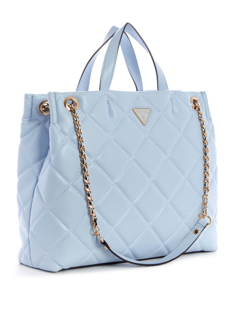 Guess Cessily Girlfriend Tote Tassen Dames Blauw | 0768-KVTGP