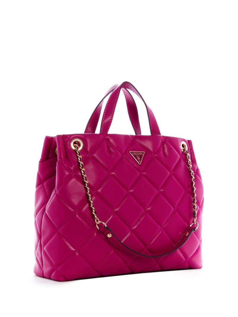 Guess Cessily Girlfriend Tote Tassen Dames Fuchsie | 5291-CHWYZ