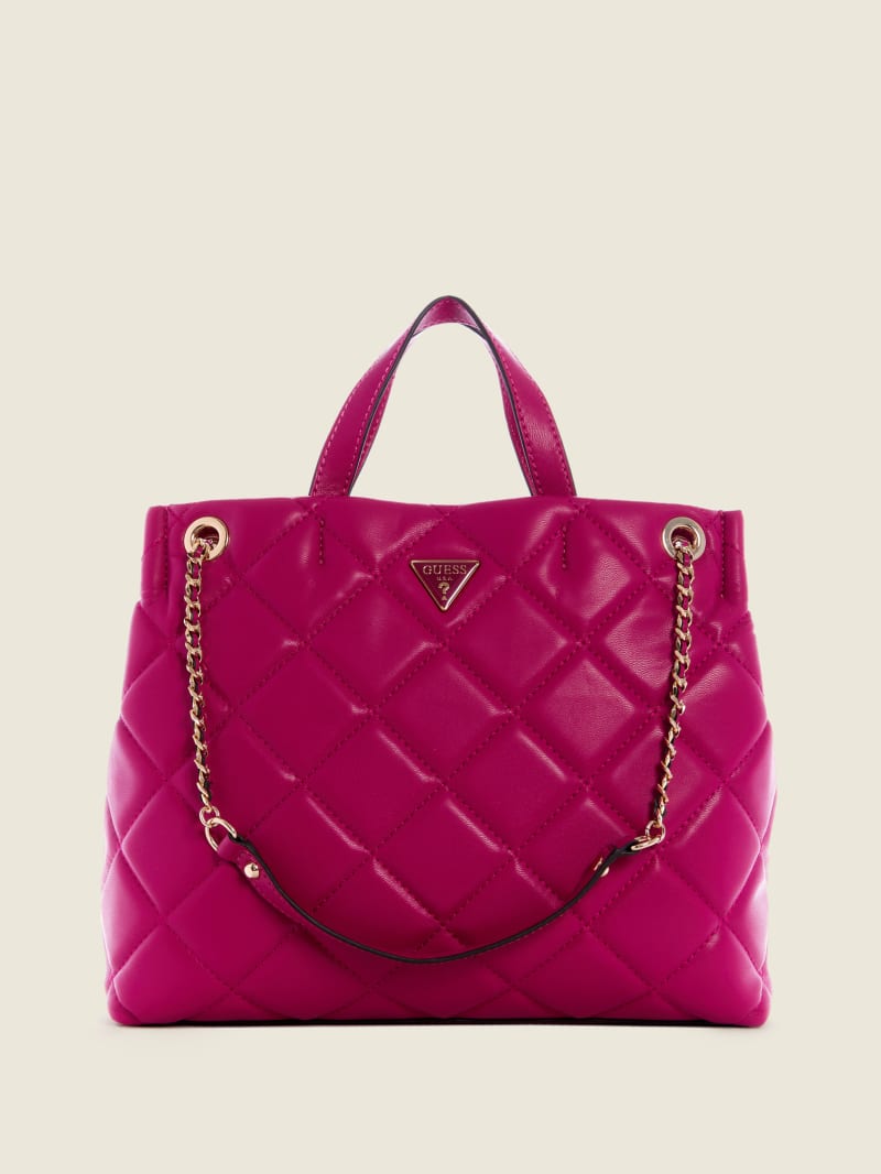 Guess Cessily Girlfriend Tote Tassen Dames Fuchsie | 5291-CHWYZ