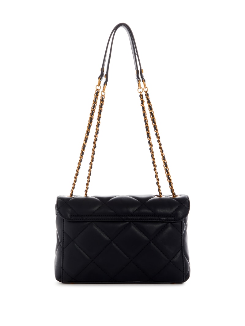 Guess Cessily Quilted Convertible Crossbodytassen Dames Zwart | 6273-AVCSE