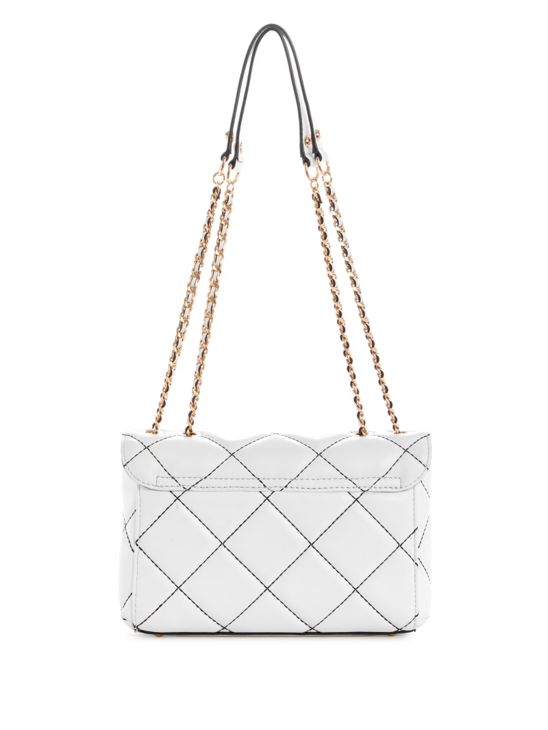 Guess Cessily Quilted Convertible Crossbodytassen Dames Wit | 9214-KQVUJ