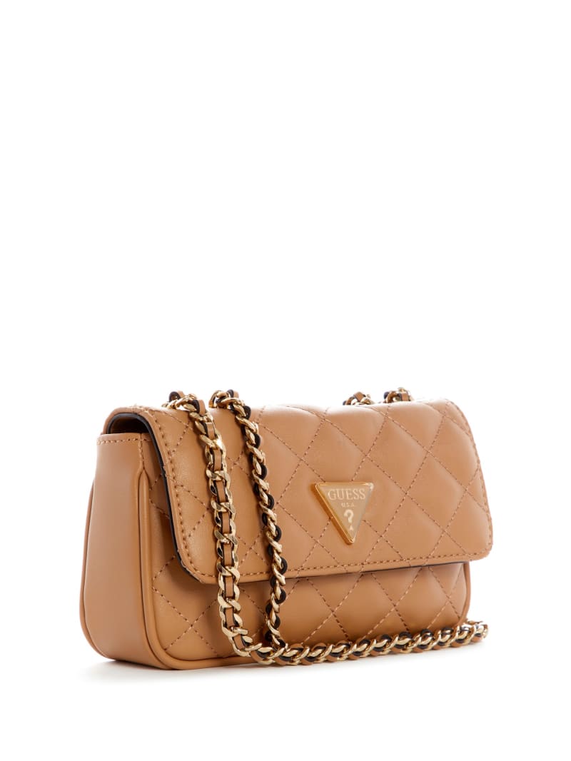 Guess Cessily Quilted Convertible Mini Tassen Dames Beige | 2861-DAGPW