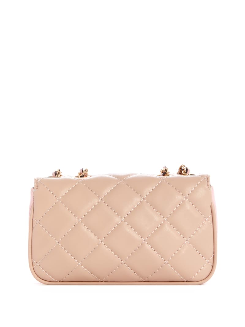 Guess Cessily Quilted Convertible Mini Tassen Dames Roze | 9056-LCTYA