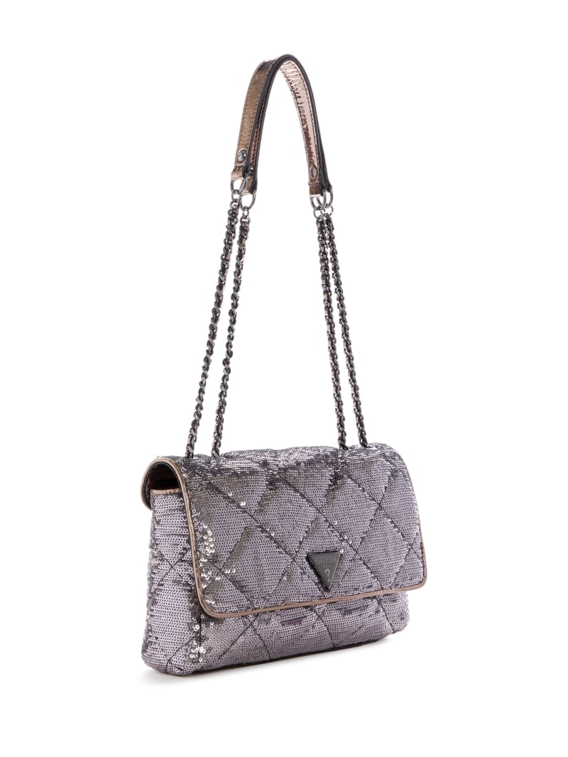 Guess Cessily Sequins Convertible Crossbodytassen Dames Grijs | 2468-HKLZG