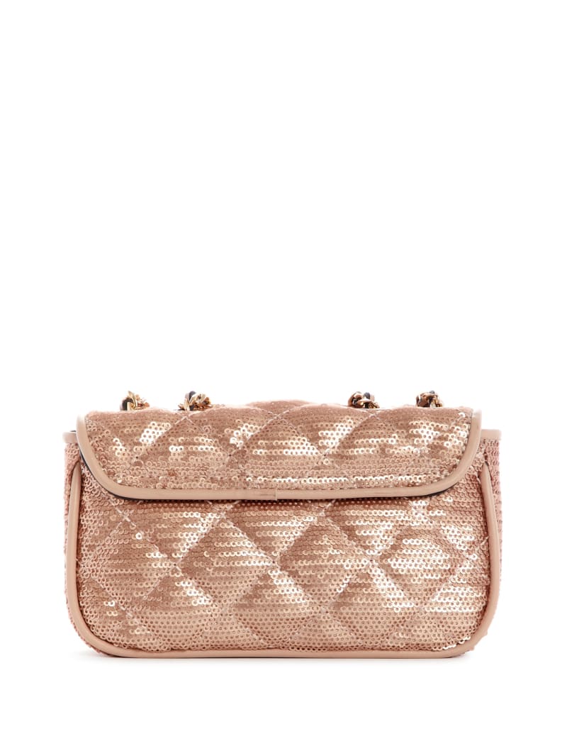 Guess Cessily Sequins Convertible Mini Tassen Dames Oranje | 7635-NRXHK