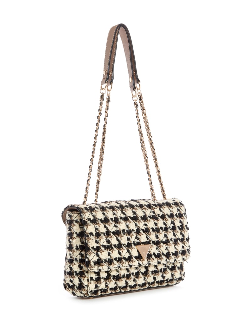 Guess Cessily Tweed Convertible Crossbodytassen Dames Grijs | 6853-DIQTG