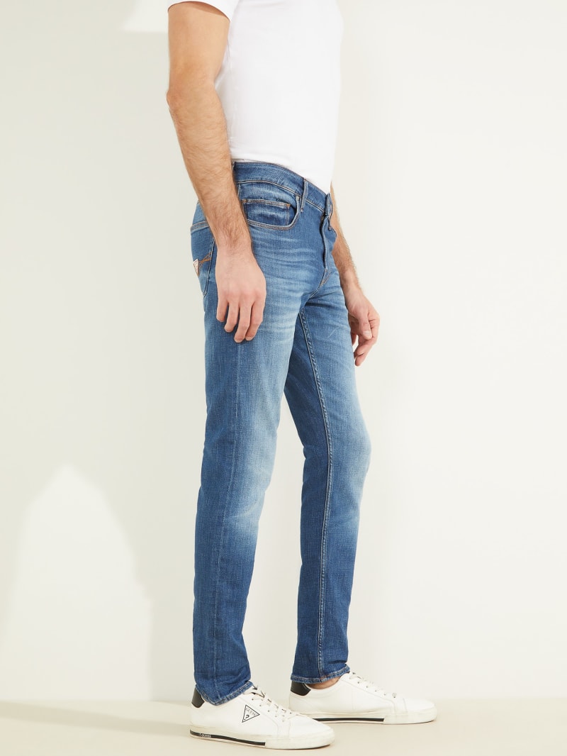 Guess Chris Skinny Broek Heren Blauw | 2801-HKPAT