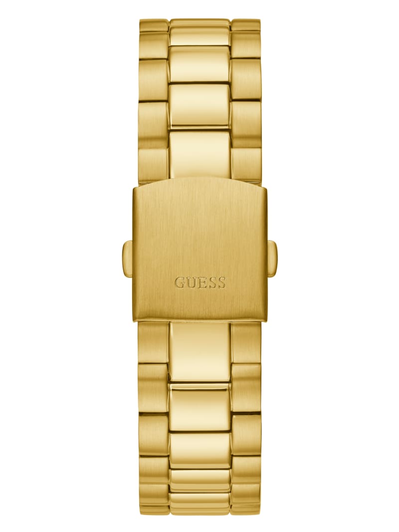 Guess Connoisseur Gold-Tone and Analog Horloge Heren Goud | 0842-HWANK