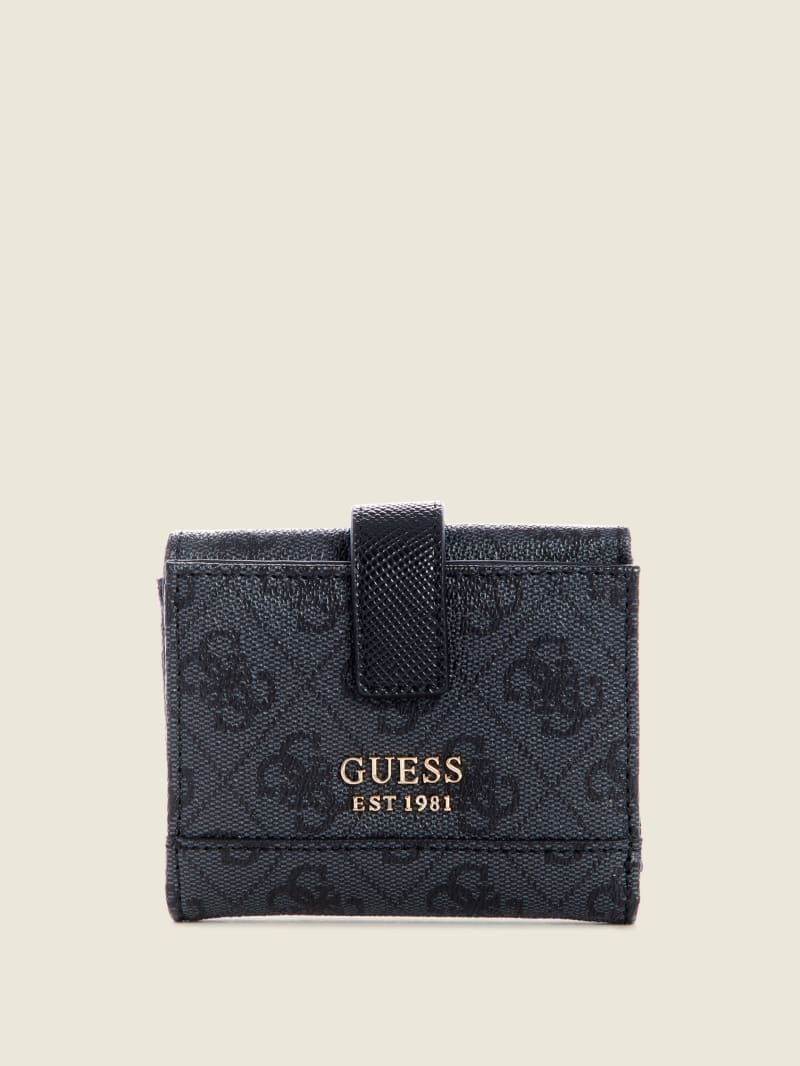 Guess Cordelia Logo Small Trifold Portefeuille Dames Lichtturkoois | 5031-QNPVG