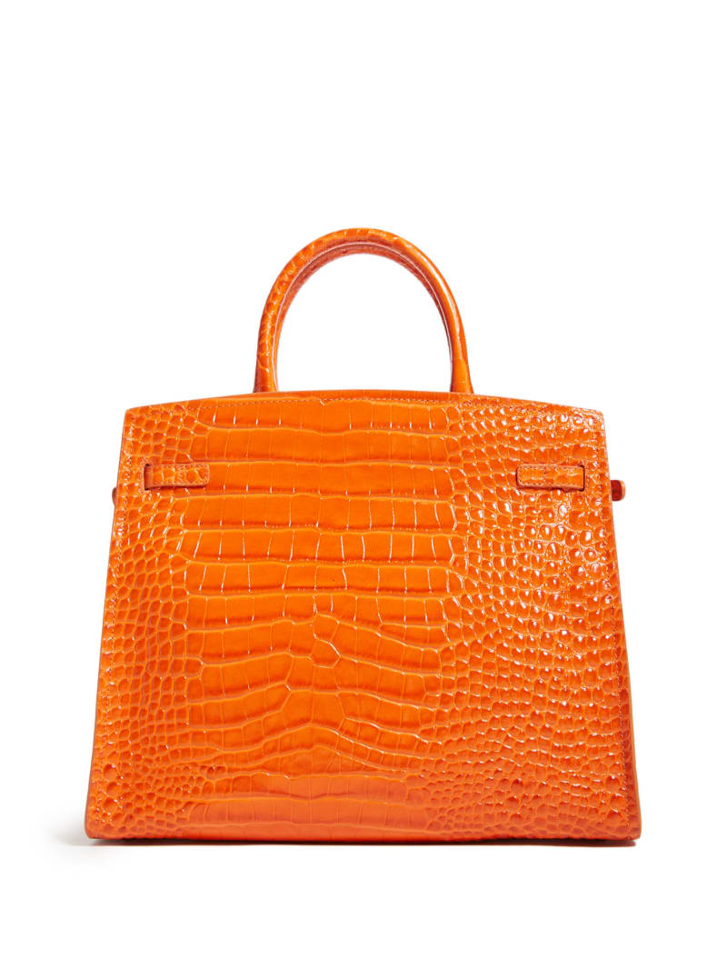 Guess Cristina Croc Leren Boekentassen Dames Oranje | 0381-QIVKP